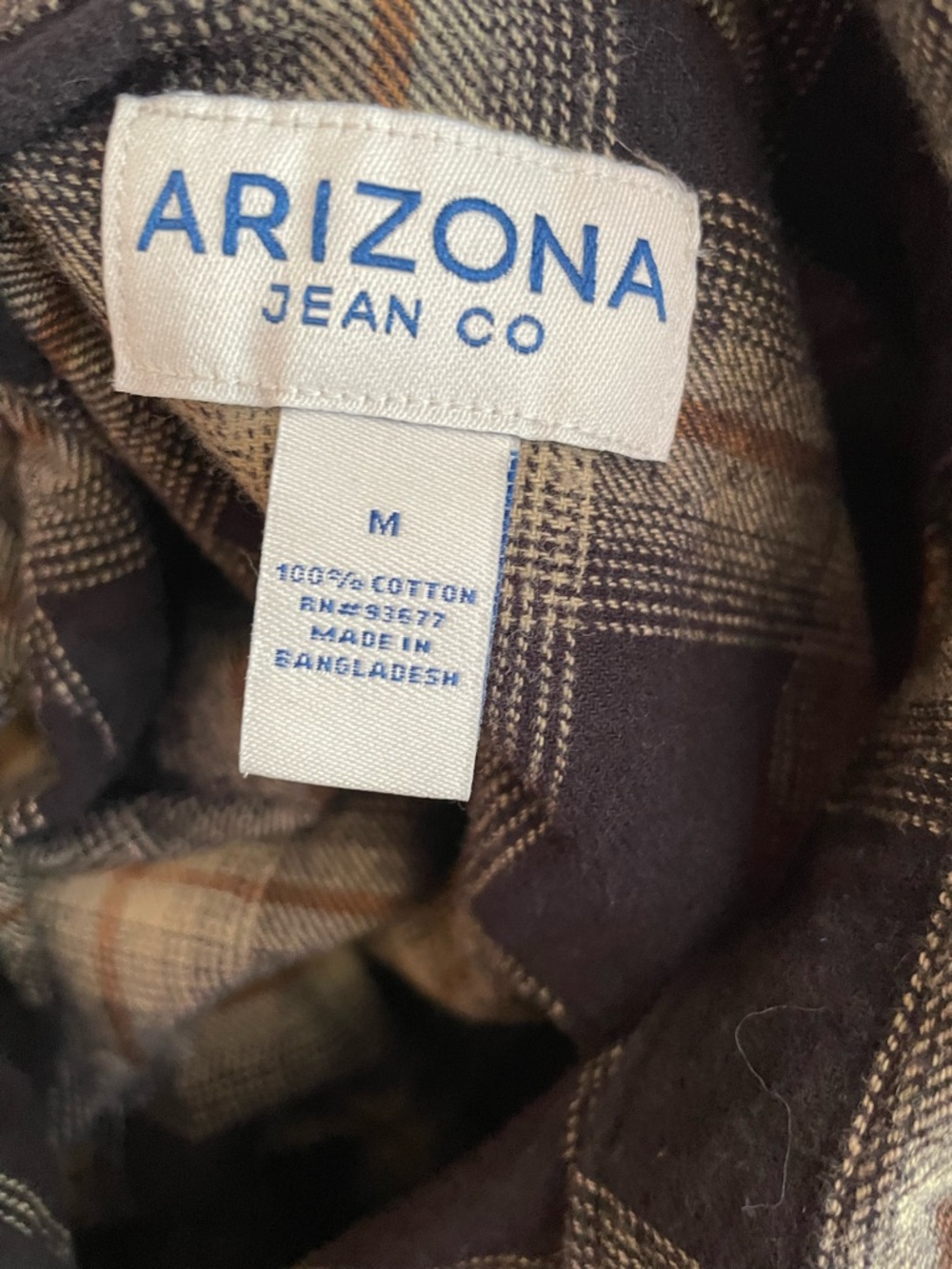 Arizona Flannel Shirt Size M - Picture 5 of 5